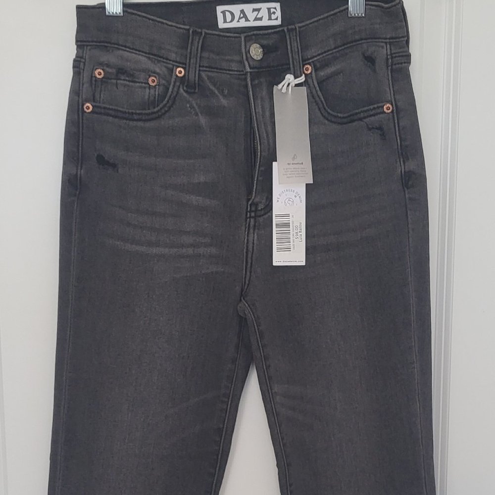 Daze Denim Shy Girl High Rise Crop Flare